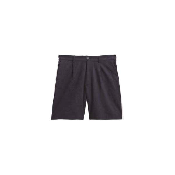 Wax London Linton Seersucker Pleat Short - Navy Wax London Linton Seersucker Pleat Short - Navy