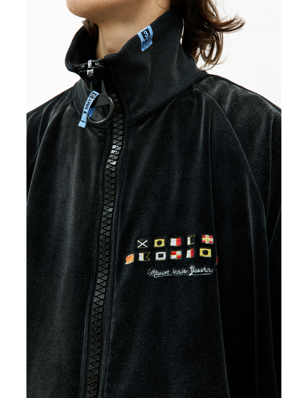 Maison Mihara Yasuhiro Zip Up Hoodie Dark Grey