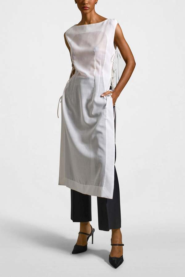 Kallmeyer Elizabeth Summer Wool VoileVest Dress | Garmentory