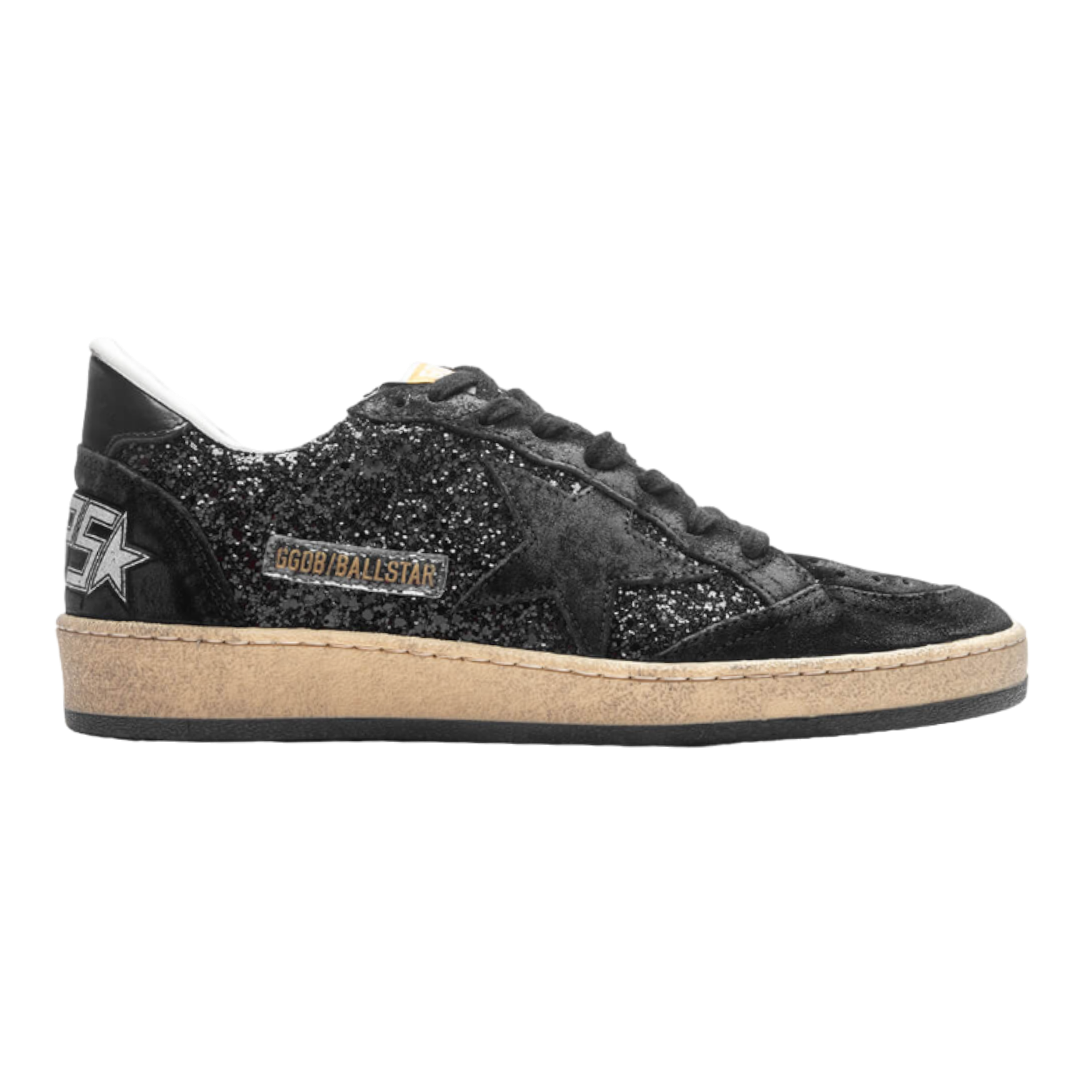 スニーカー GOLDEN GOOSE Women Sneakers GWF00199 F003270 90282 Black Golden Goose Ball Star Glitter and Spur Sneakers - Black