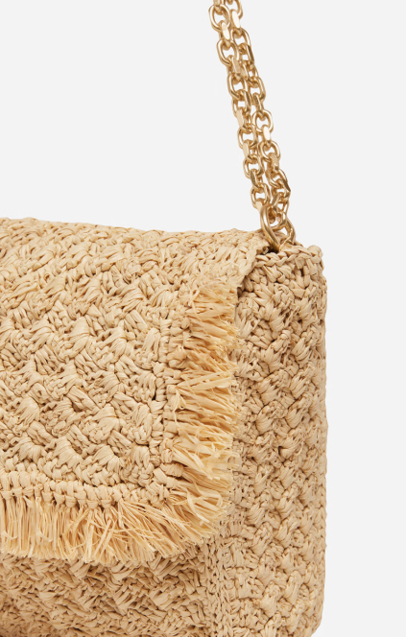 Vanessa Bruno Moon Raffia Bag Natural Garmentory