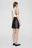 Anine Bing Carmen Short - Black Recycled Leather - Thumbnail 2