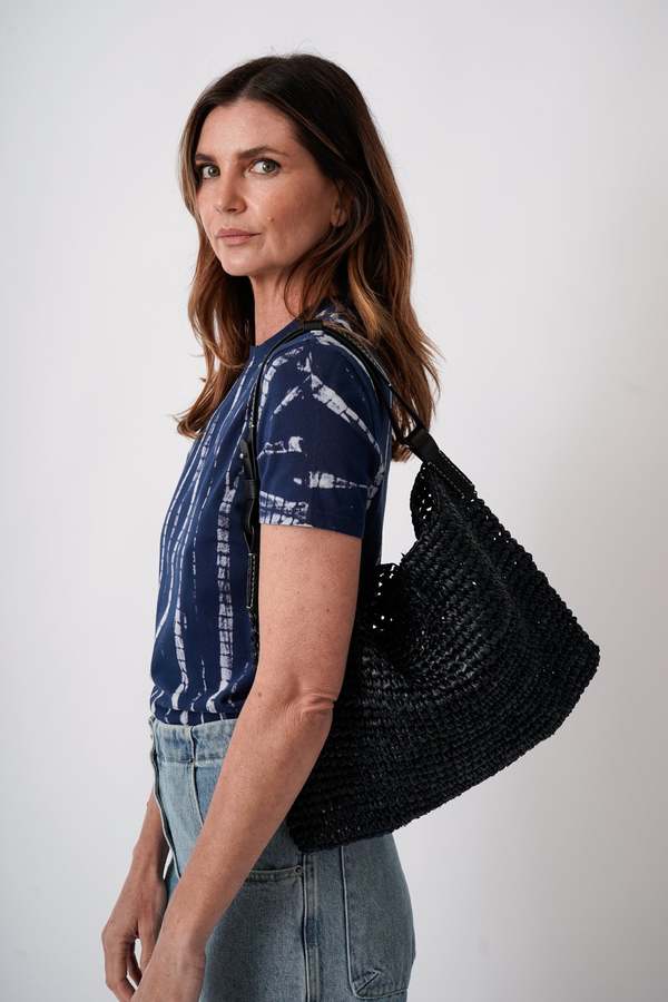Proenza Schouler Minetta Raffia Bag - Midnight | Garmentory