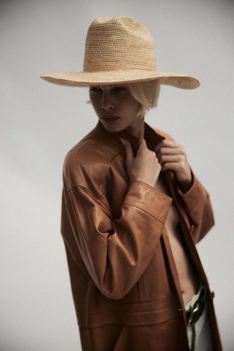 Janessa Leone Chandler Hat - Natural | Garmentory display picture 3