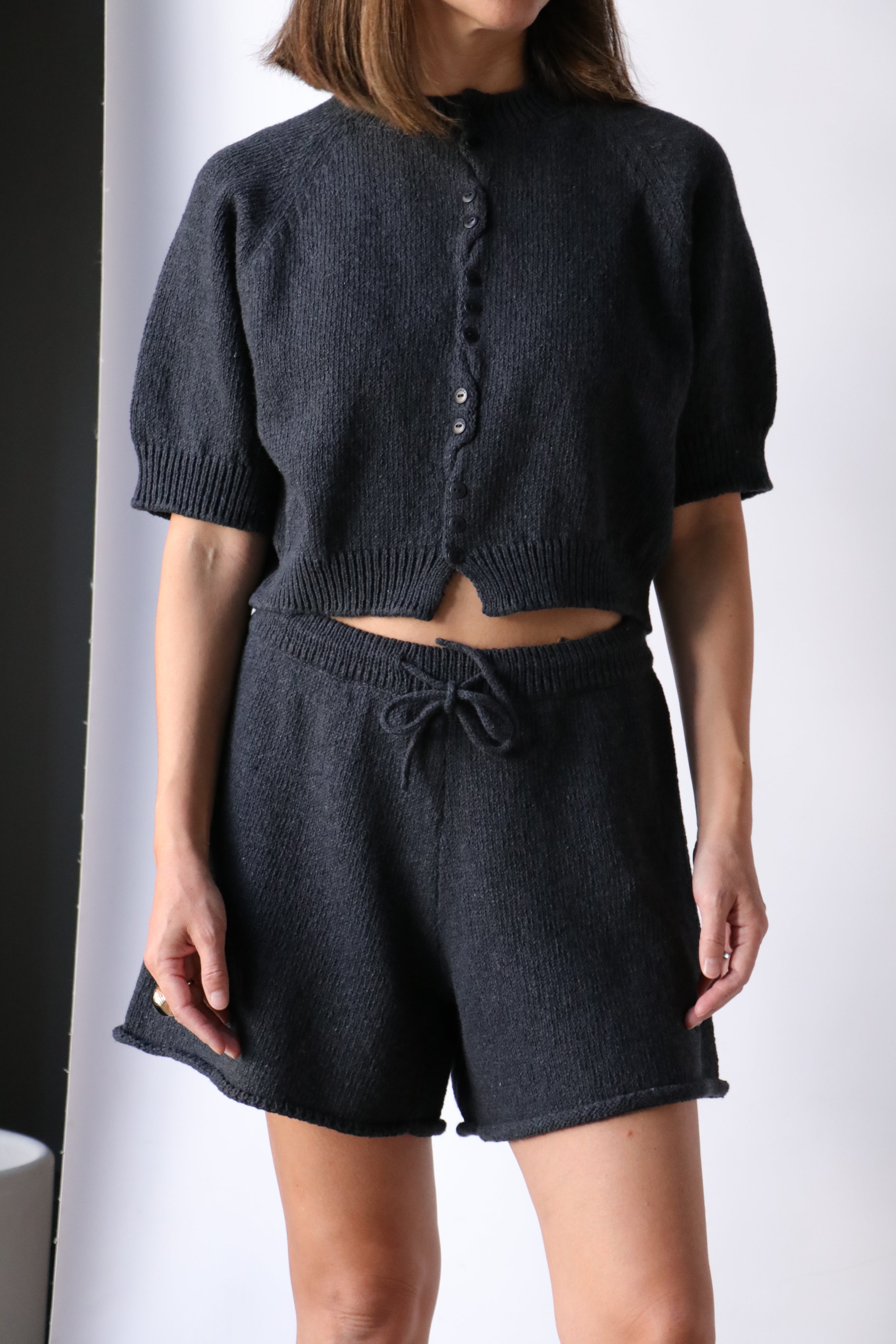 トップス bshop CORDERA Cordera Heather Cotton Top - Charcoal | Garmentory