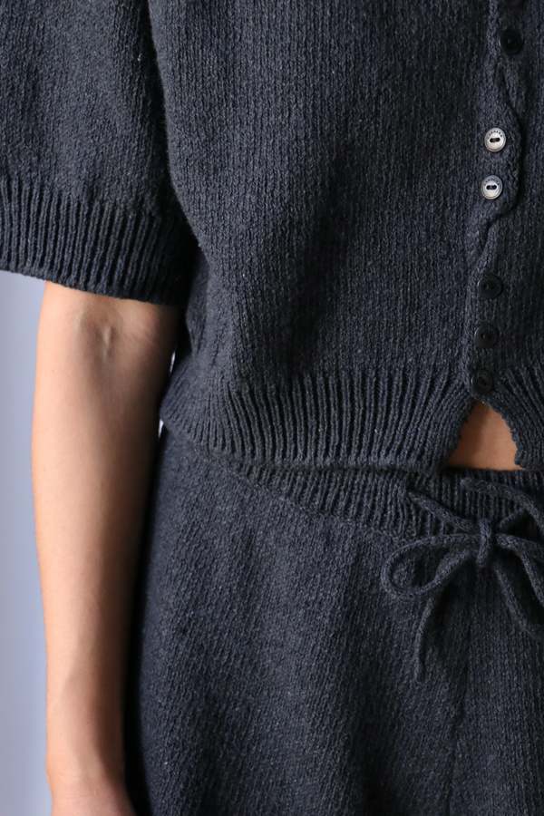 トップス bshop CORDERA Cordera Heather Cotton Top - Charcoal | Garmentory