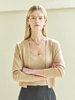 Maison De Ines Glitter Cardigan And Sleeveless Knit - Light Gold - Thumbnail 2