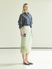 Maison De Ines Sheer Flower Detail H-Skirt - Spring Green - Thumbnail 2