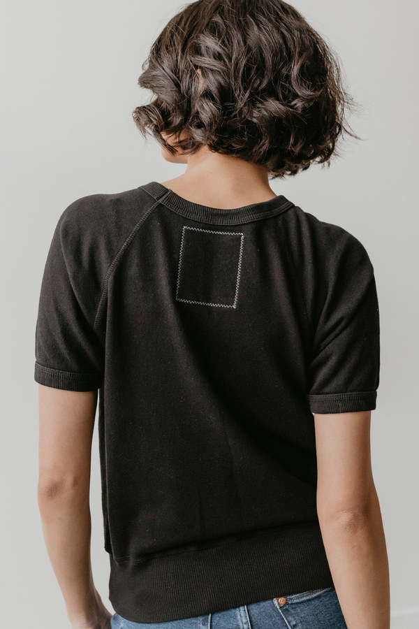 People of Leisure Rolling Stones Raglan Tee - Black