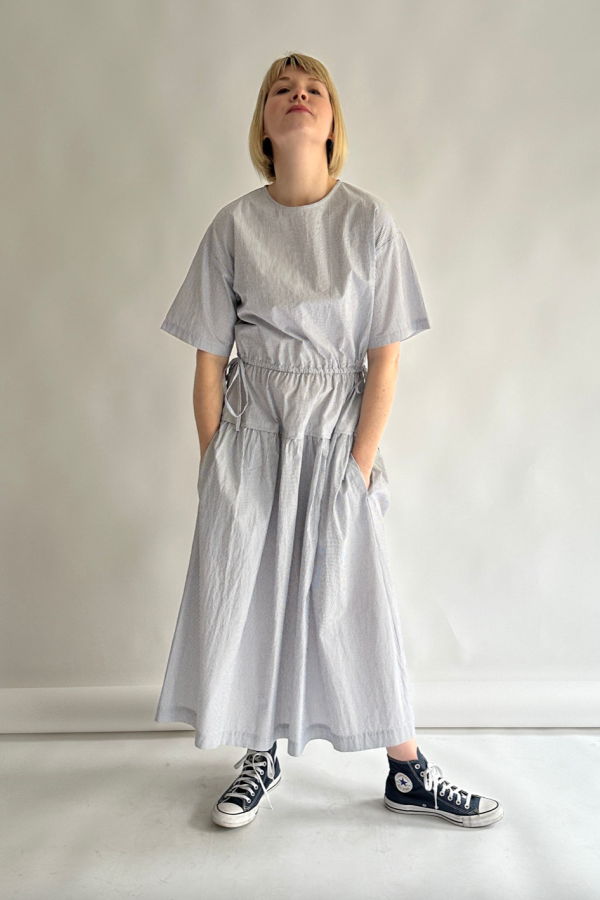 Nicholson & Nicholson Apple Dress - Blue Stripe