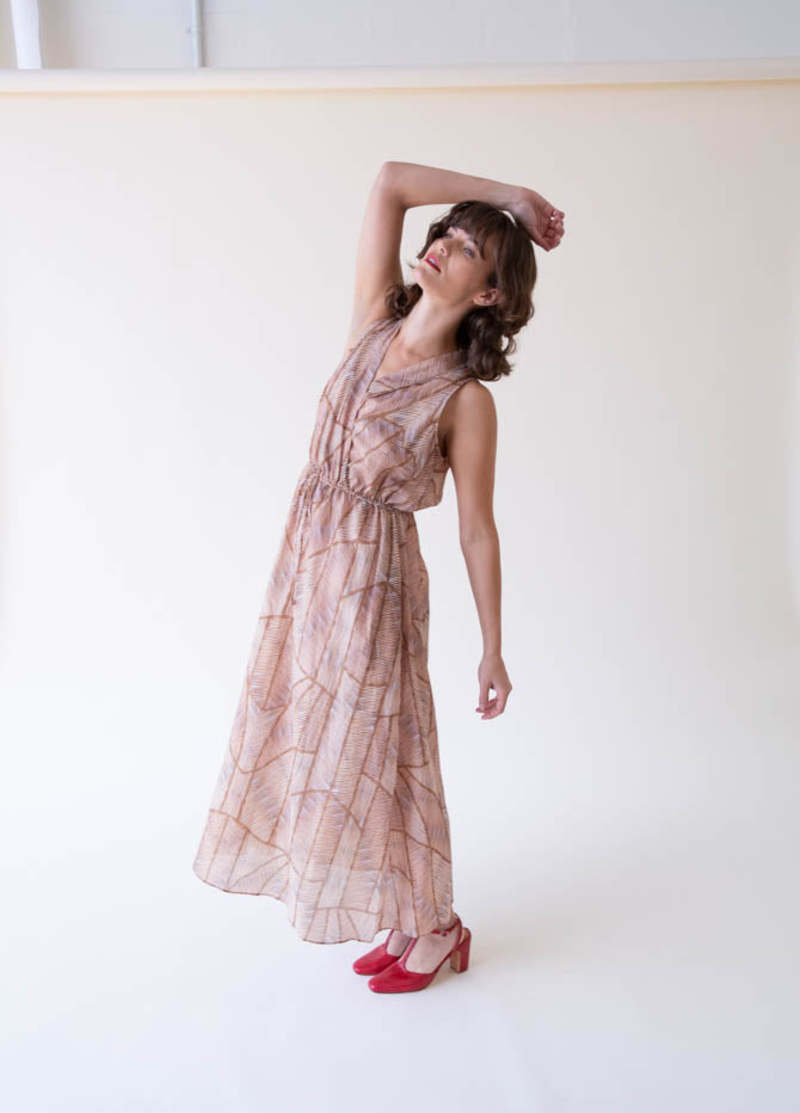 Xirena Darby Dress - Gold Geode