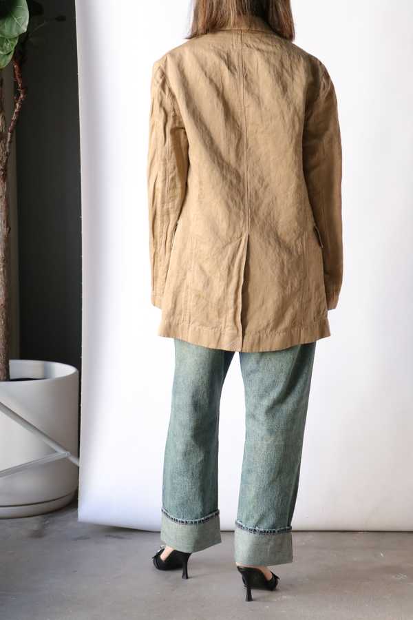 R13 Oversized Ragged Blazer - Khaki | Garmentory
