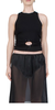 Sandy Liang Bellisimo Tank - Black - Thumbnail 1
