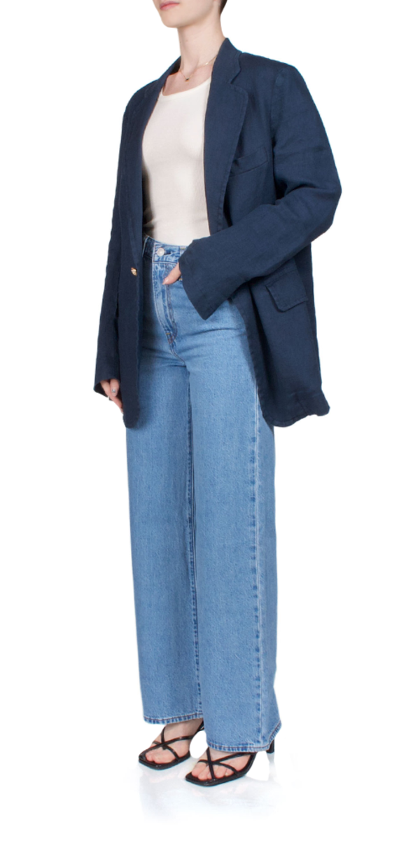 DENIMIST DECONSTRUCTED BLAZERドゥーズィエムクラス Deconstructed Blazer - Light Grey - denimist