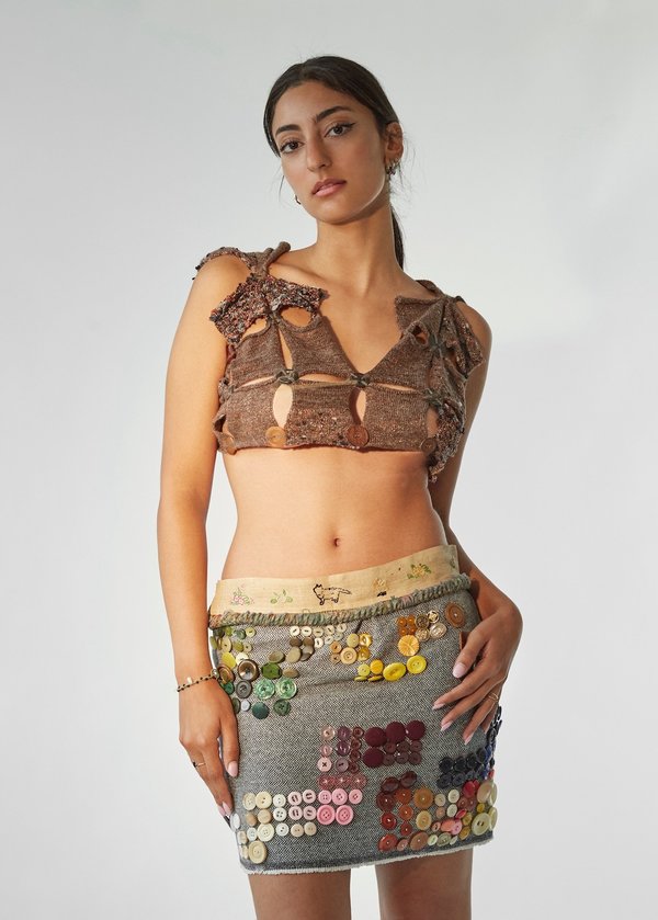 Sydney Pimbley Bronze Button Vest