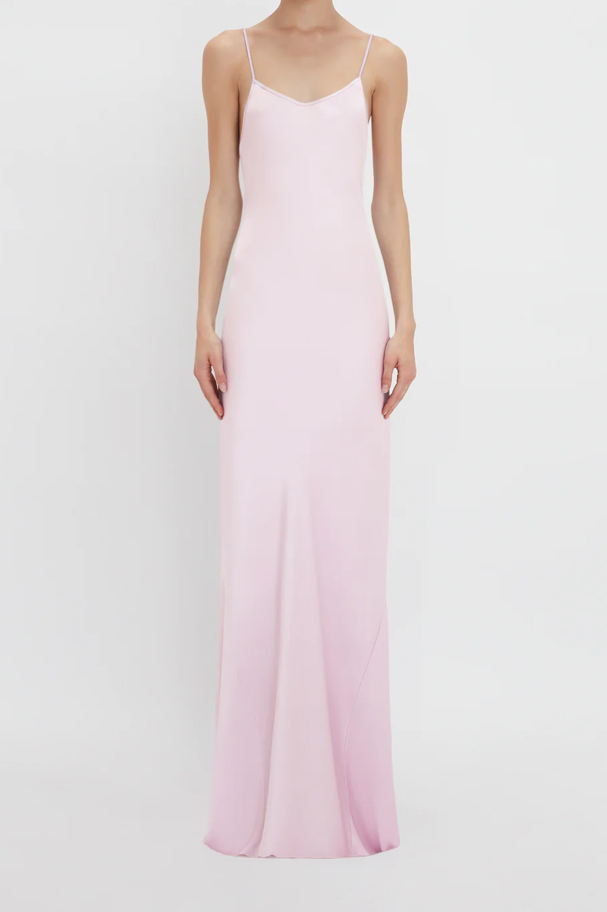 Victoria Beckham Low Back Cami Floor Length Dress - Rosa | Garmentory