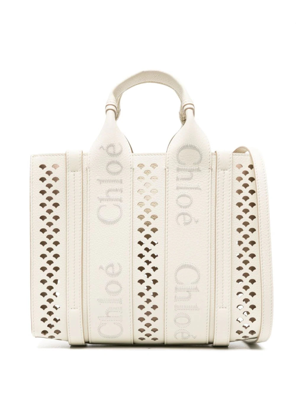 Chloé Mini Woody Tote Bag - Misty Ivory | Garmentory