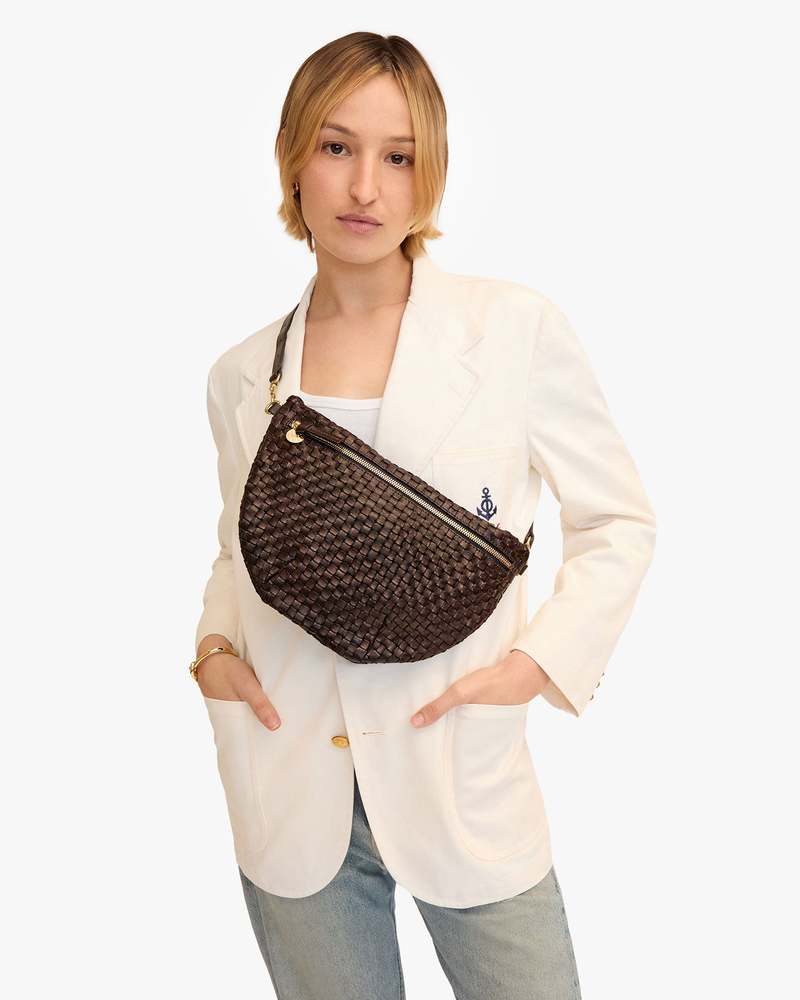 Shoulder Bag Clare V Checkered Fanny Pack Grande Fanny