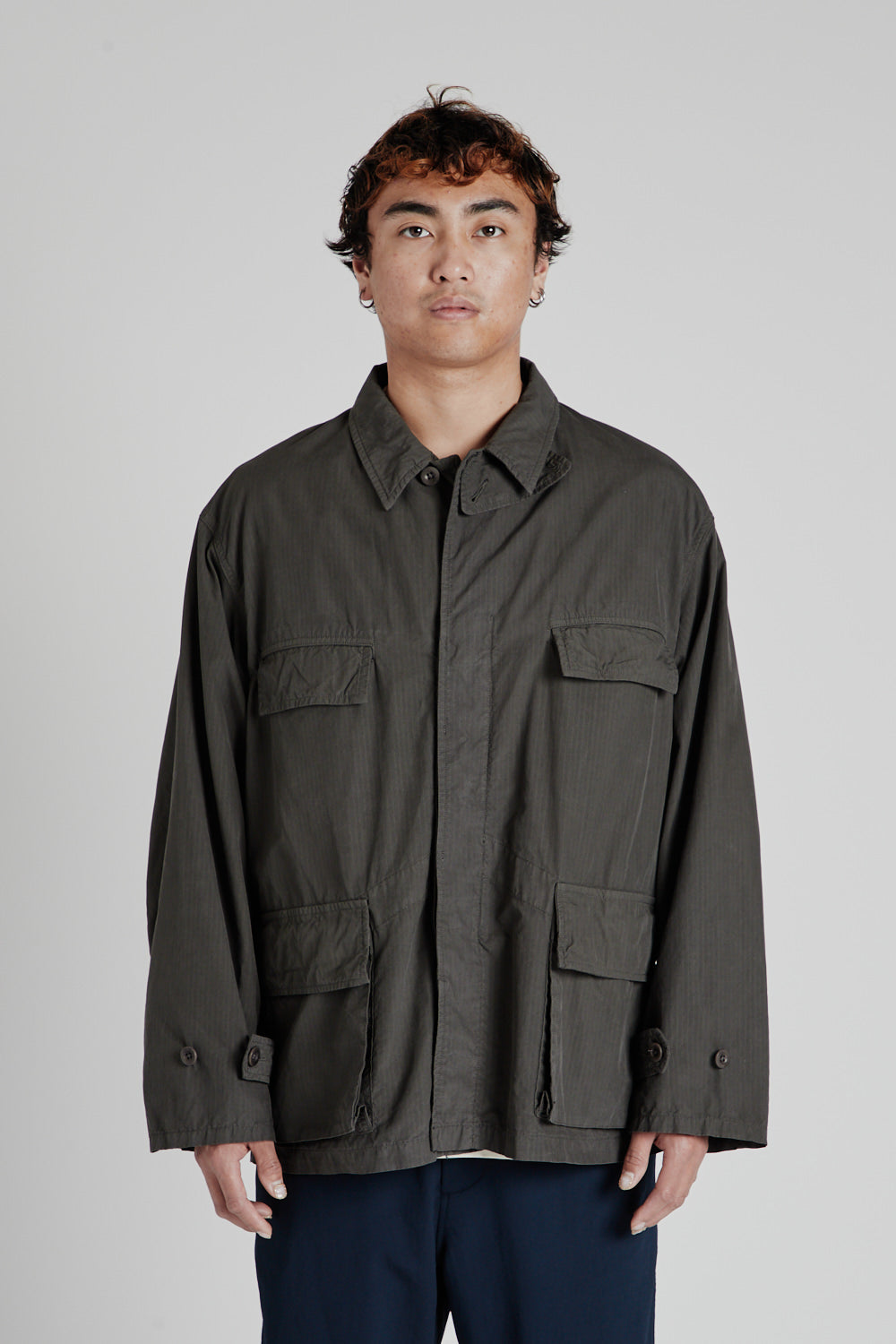 KAPTAIN SUNSHINE 43 French Military Jacket - Ink Black | Garmentory