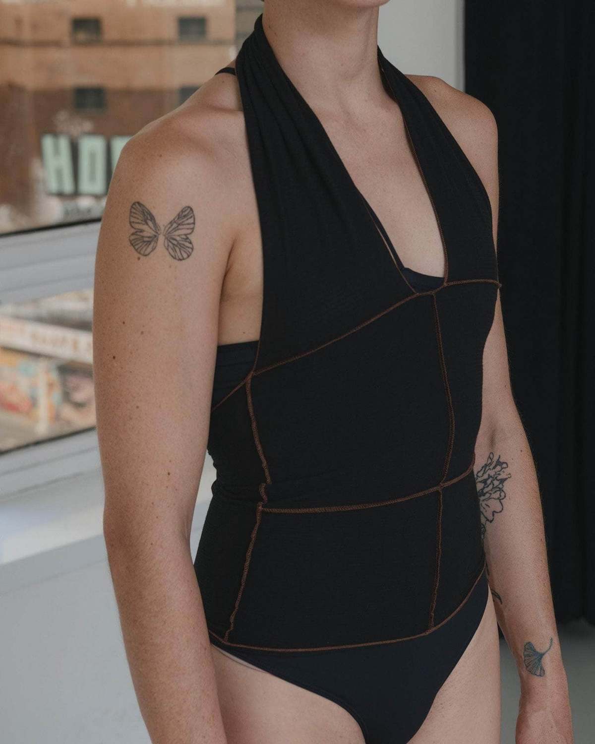 Baserange Cinder Halter Top - Black | Garmentory