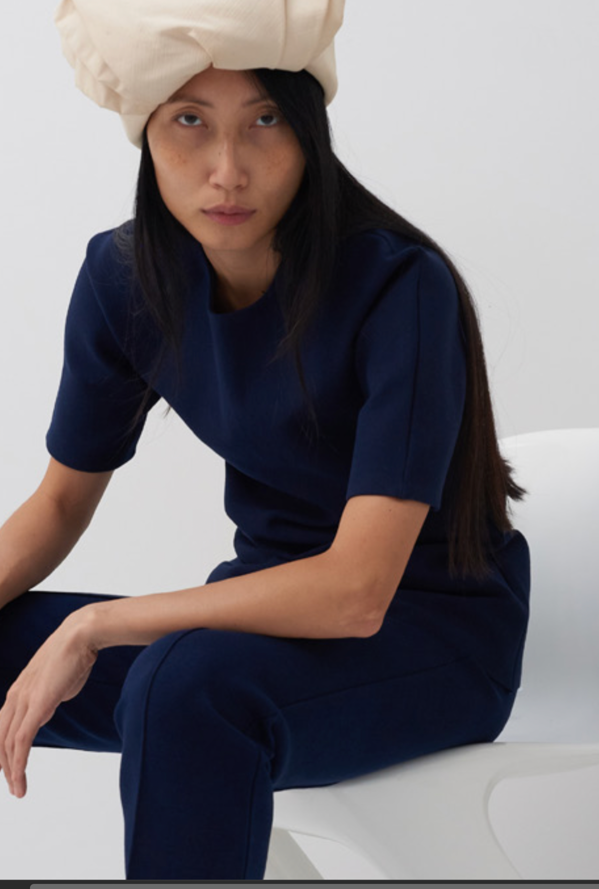 high sport Bianca Top - Navy | Garmentory