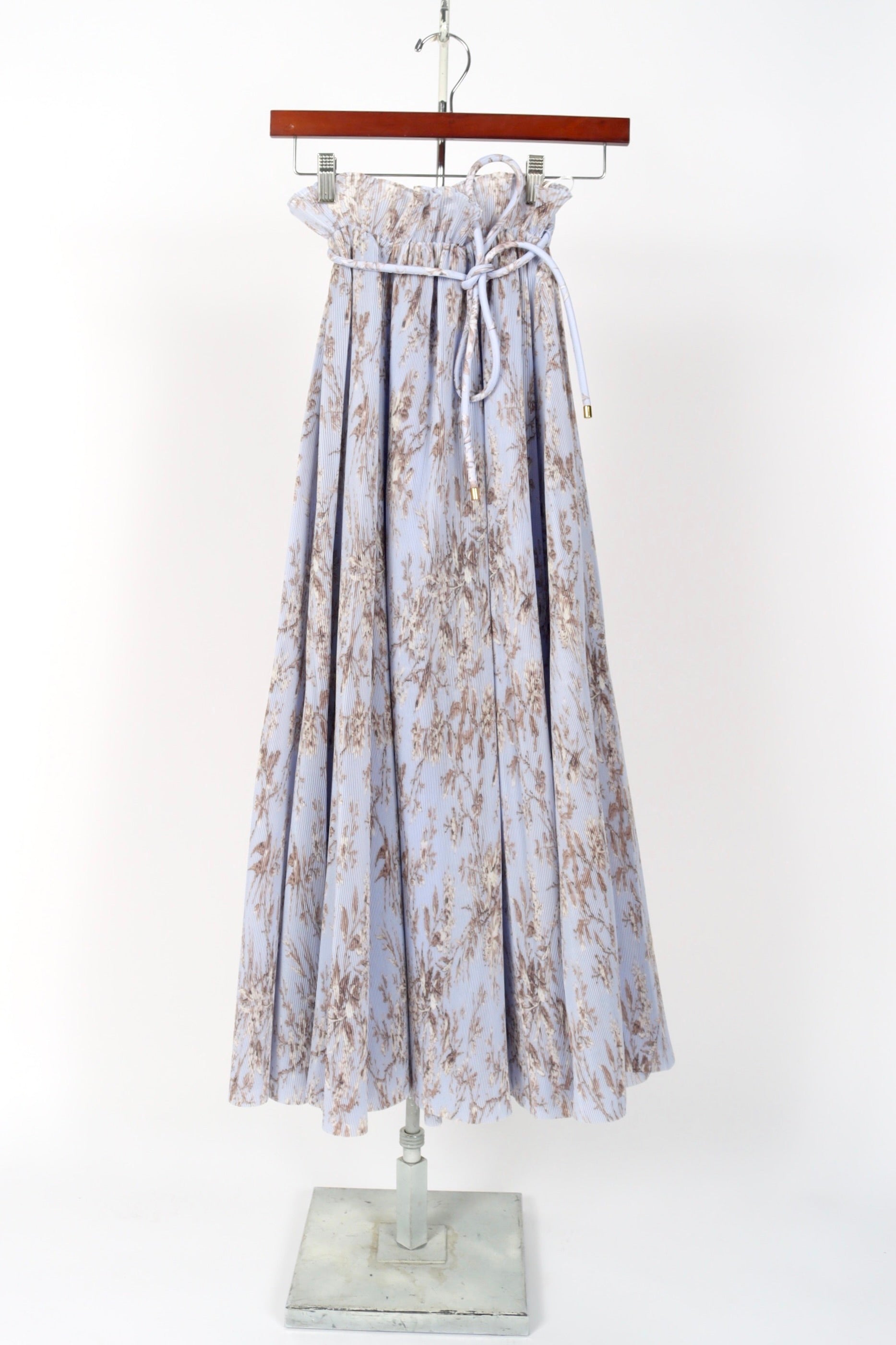 スカート ZIMMERMANN Woman Skirt Blue 1334SRS251 GRBLIKA Zimmermann - Matchmaker Blue Bandana Gathered Midi Skirt