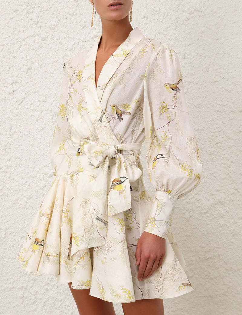 ワンピース ZIMMERMANN ACACIA PRINTED MINI DRESS Zimmermann Acacia Broderie Mini Dress | Shopbop
