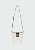 EENK Flapped Bucket Bag - Black/White - Thumbnail 1