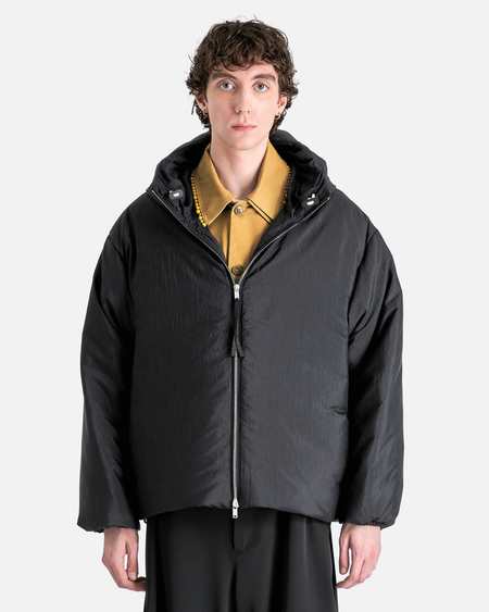 Jil Sander Sharp Wool Gabardine Jacket - Black | Garmentory