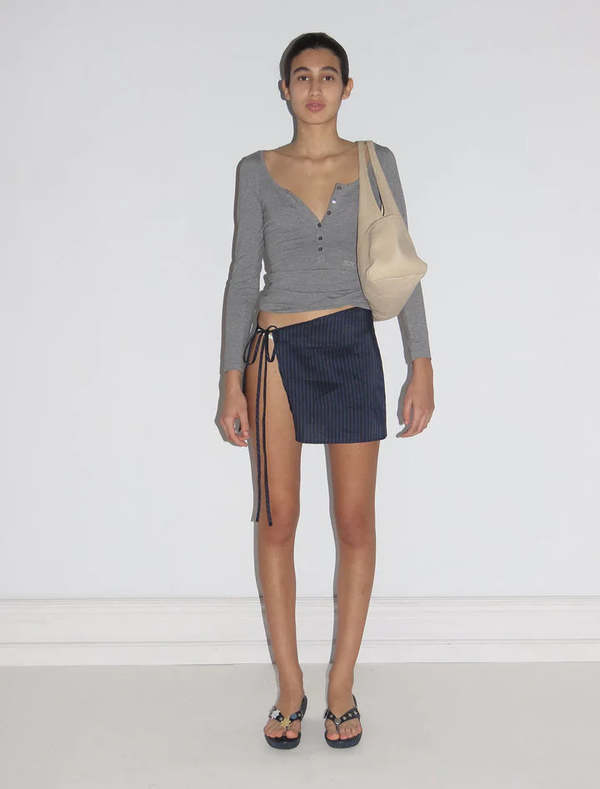 Paloma Wool Alma Wrap in Navy | Garmentory