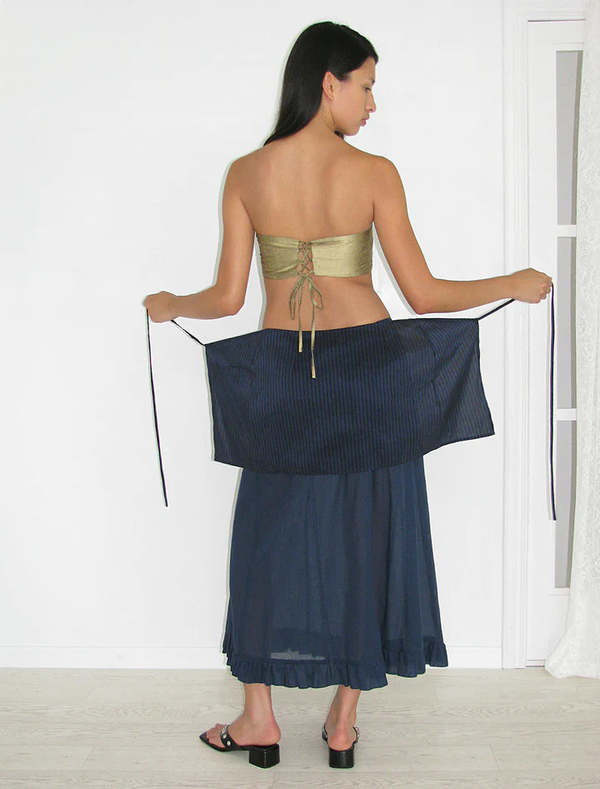 Paloma Wool Alma Wrap in Navy | Garmentory