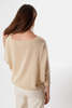 Erica Tanov Pima Cotton Box Cardigan - Natural - Thumbnail 9
