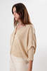 Erica Tanov Pima Cotton Box Cardigan - Natural - Thumbnail 10