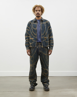 ジャケット・アウター ARIES Destroyed Zip Jean Jacket Aries Arise Destroyed Chain Zip Through Jacket | Garmentory