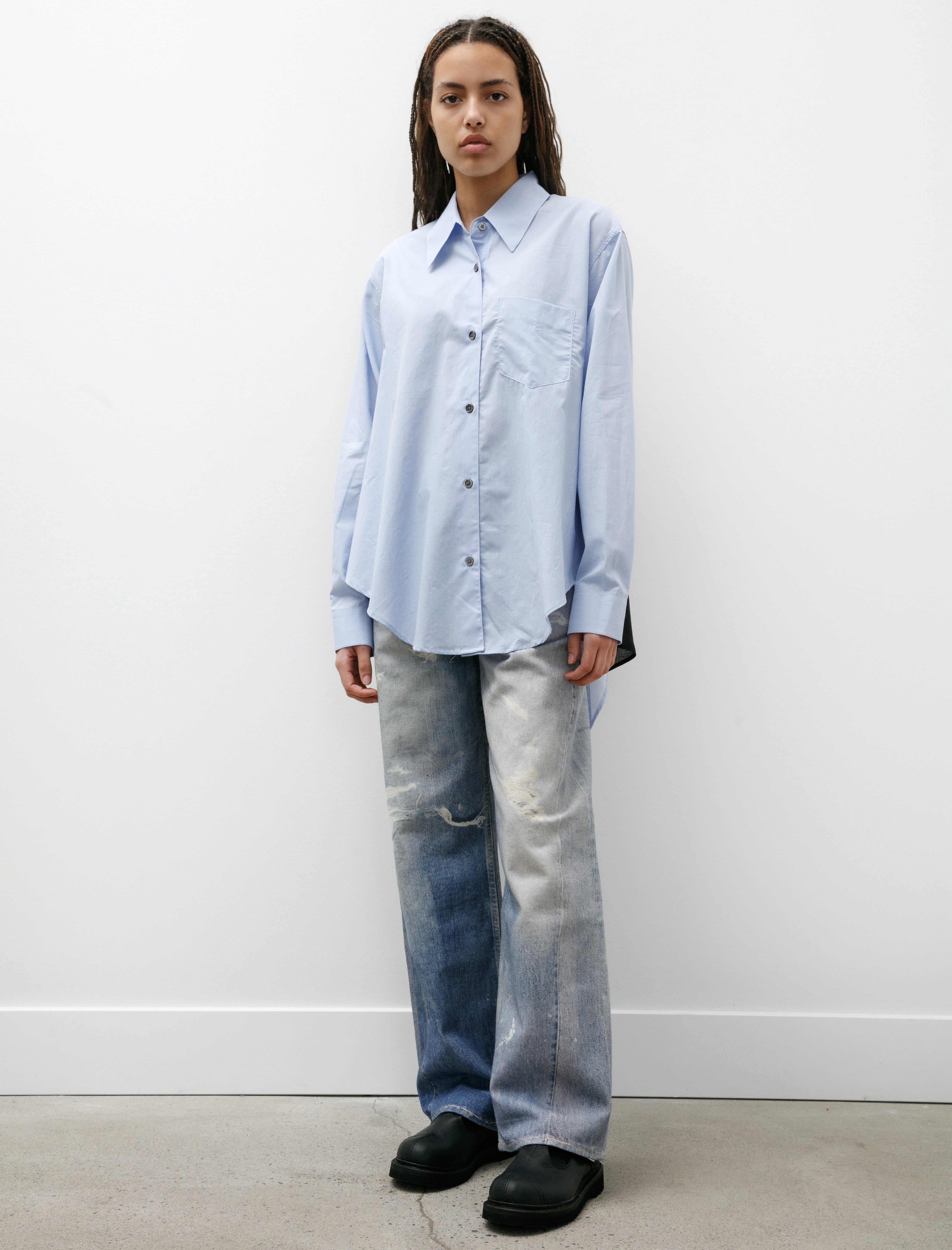 Our Legacy Apron Shirt - Azores Stripe Seashore | Garmentory