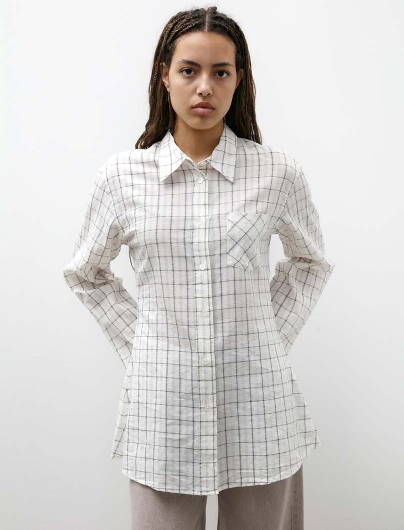 Our Legacy Daisy Shirt - Light Mediterranean Check | Garmentory