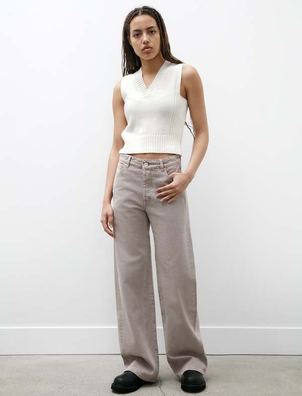 Our Legacy Treble Cut Pink Cast Chain Twill jeans - Grey