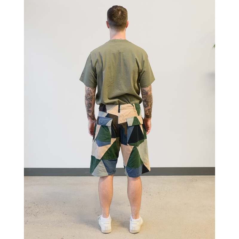 Engineered Garments Fatigue Short - Multi Color Triangle Corduroy 