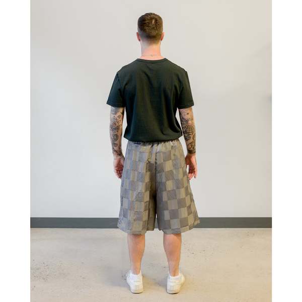 Needles H.D.P. Short R/N Bright Cloth - Checker Grey | Garmentory