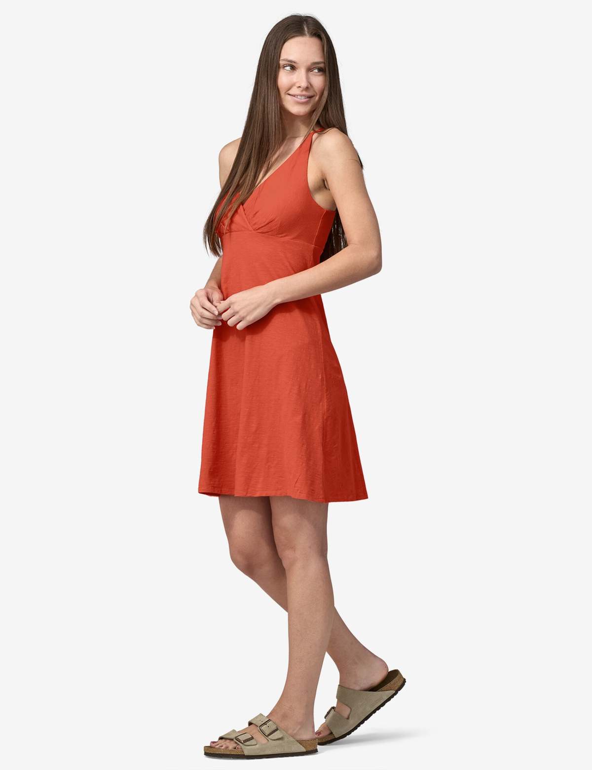Patagonia Women's Amber Dawn Dress Pimento Red Garmentory