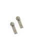 VTMNTS Barcode Zipper Earrings - Silver - Thumbnail 1