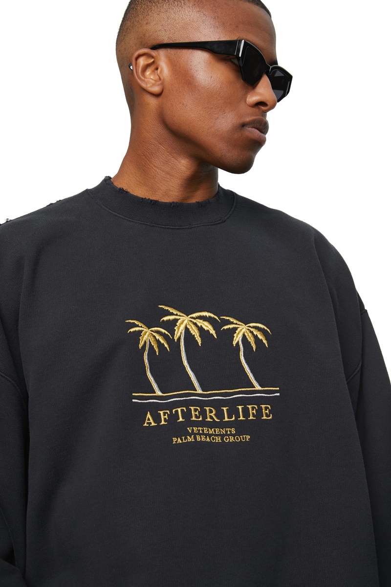 Vetements Embroidered Afterlife Sweatshirt | Garmentory