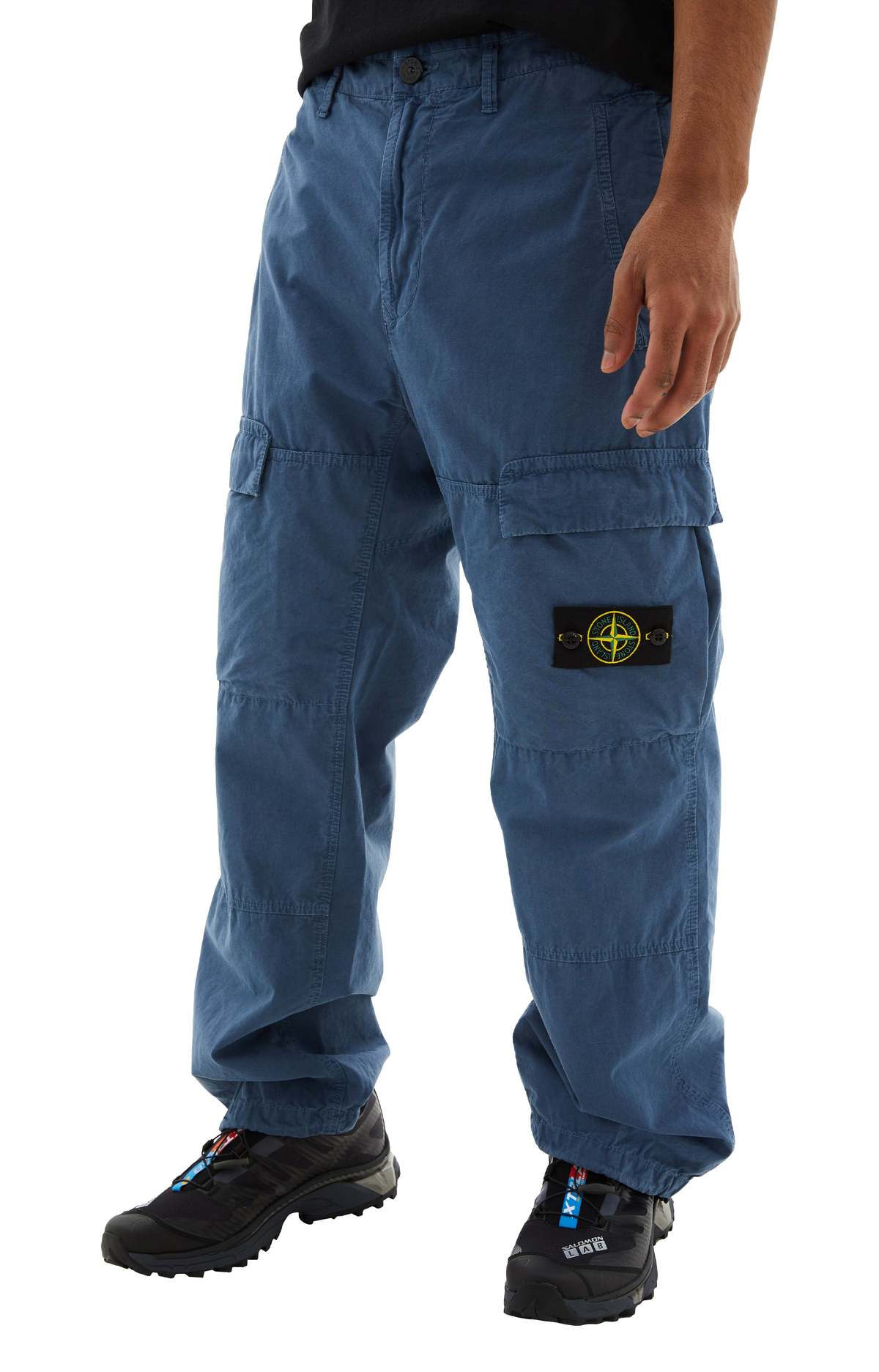 Stone Island Garment-dyed Cargo Pants - Dark Blue | Garmentory