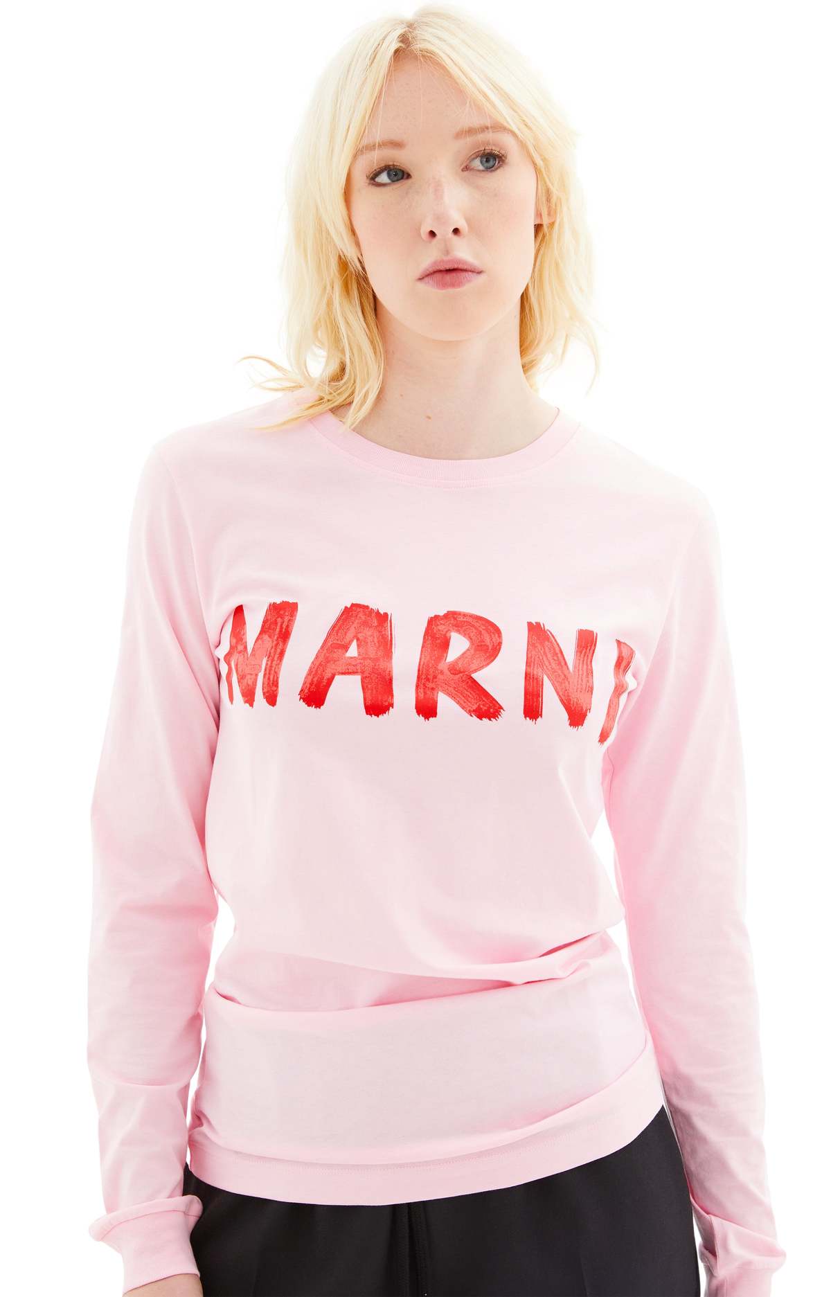 MARNI ピンク スウェット 42 Marni Long Sleeve T-Shirt - Pink | Garmentory