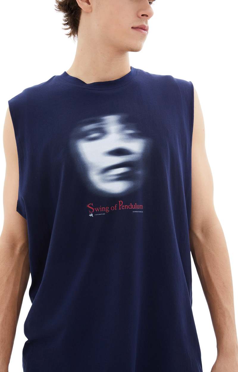 Our Legacy Reversible Gravity Tank Top - Navy/Grey | Garmentory