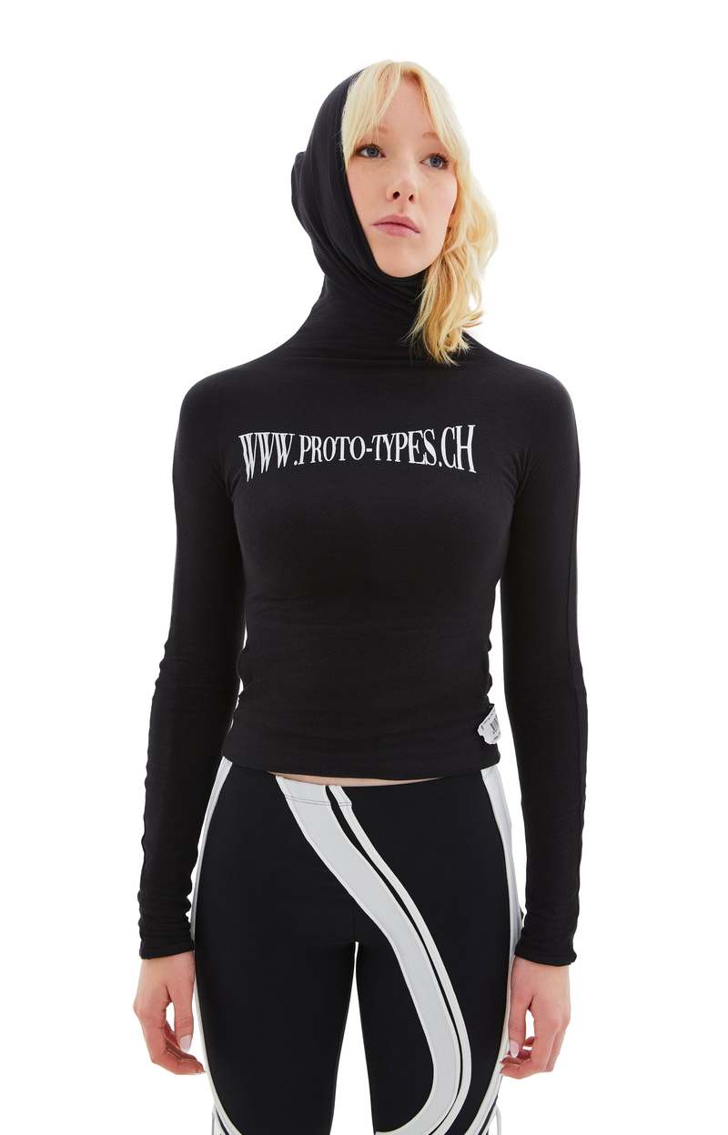 トップス prototypes / leggings hoodie Prototypes Twisted Hoodie - Black | Garmentory