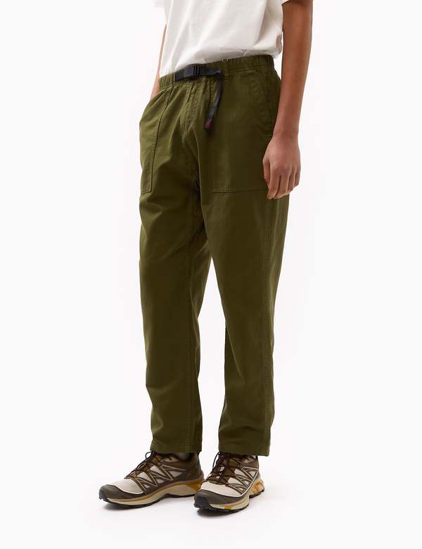Gramicci Organic Twill Loose Tapered Ridge Pant - Olive Green