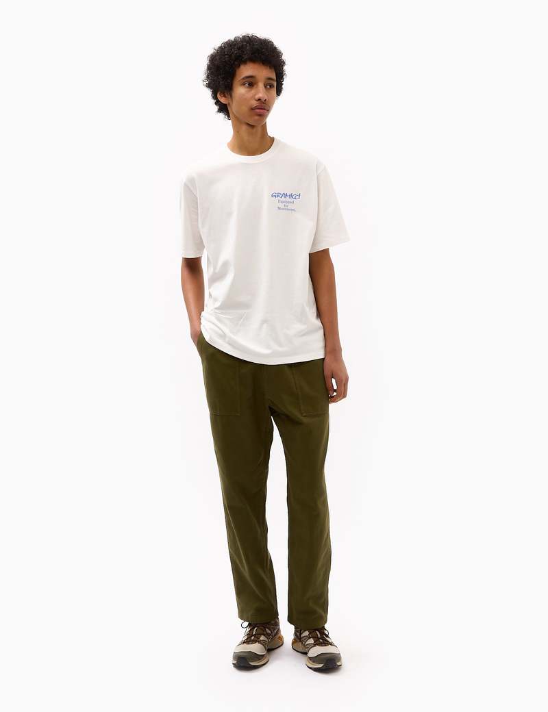 Gramicci Organic Twill Loose Tapered Ridge Pant - Olive