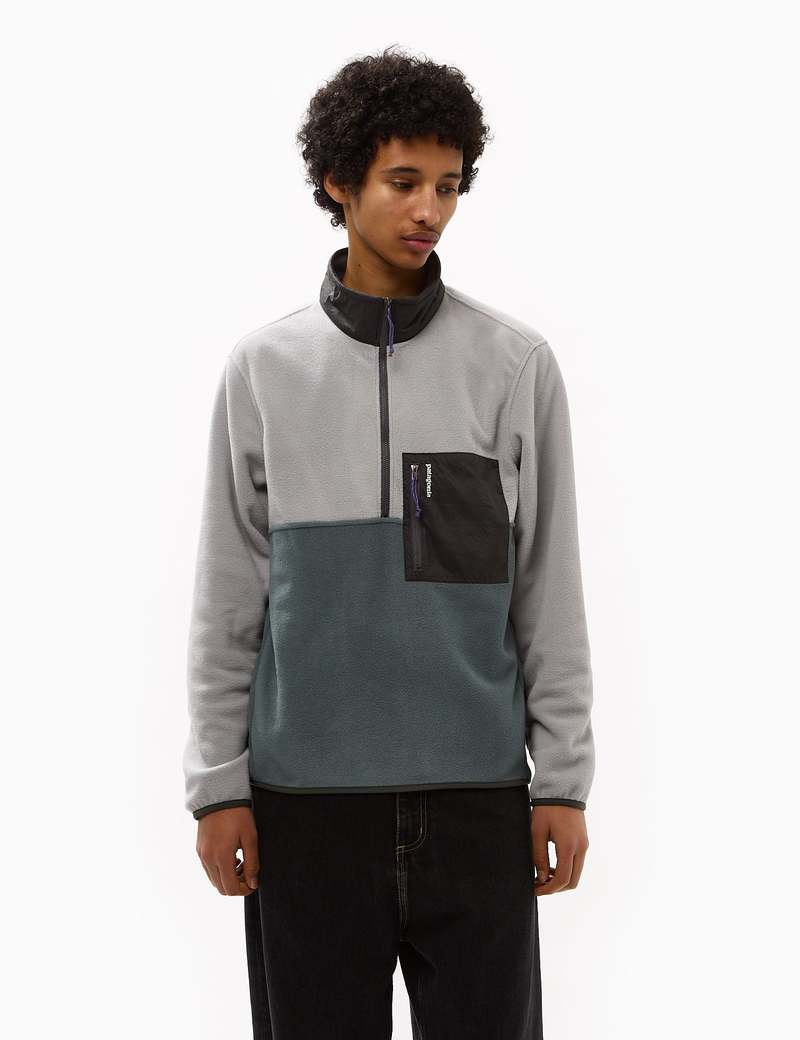 Patagonia Microdini 1/2 Zip Fleece Pullover - green | Garmentory