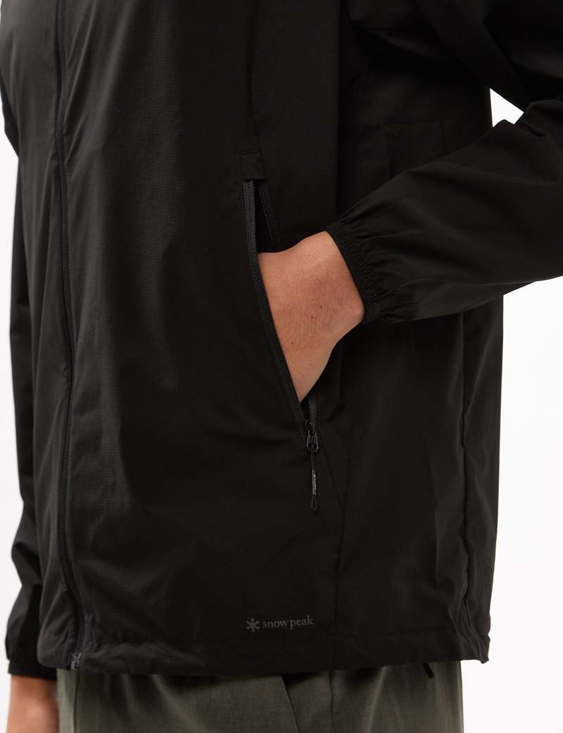 Snow Peak Stretch Packable Jacket - Black | Garmentory